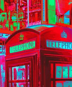 London Telephone Box Diamond Paintings