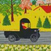 Man Driving by Maud Lewis Diamond Paintings