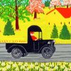 Man Driving by Maud Lewis Diamond Paintings