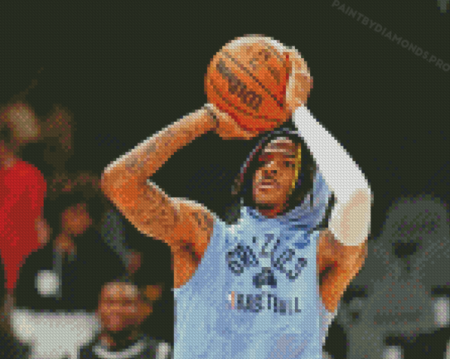 Memphis Grizzlies Ja Morant Diamond Paintings