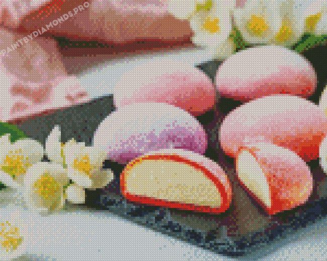 Mochi Dessert Diamond Paintings