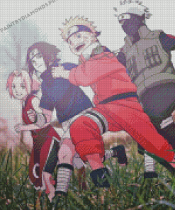 Naruto Sasuke Sakura Kakashi Anime Diamond Paintings