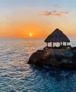 Negril Jamaica Sunset Diamond Paintings