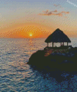 Negril Jamaica Sunset Diamond Paintings