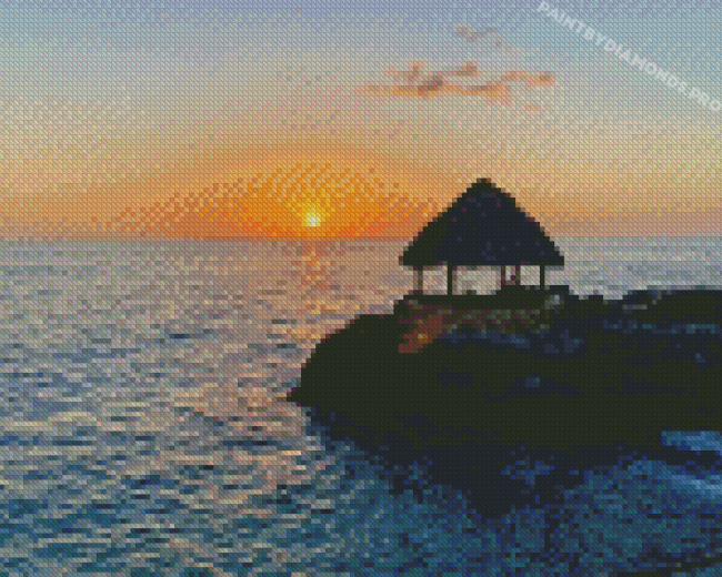 Negril Jamaica Sunset Diamond Paintings