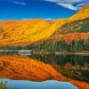 New England In The Fall Landscape Reflection Diamond Paintings