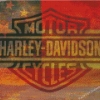 Old Harley Davidson Logo Diamond Paintings