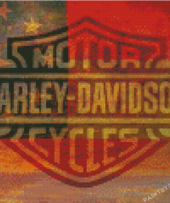 Old Harley Davidson Logo Diamond Paintings