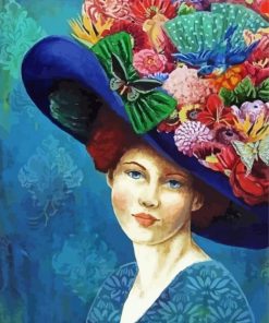 Aman And Floral Hat Art Diamond Painting