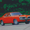 Orange Dodge Super Bee Diamond Paintings