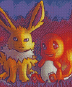 Pokemon Jolteon Diamond Painting