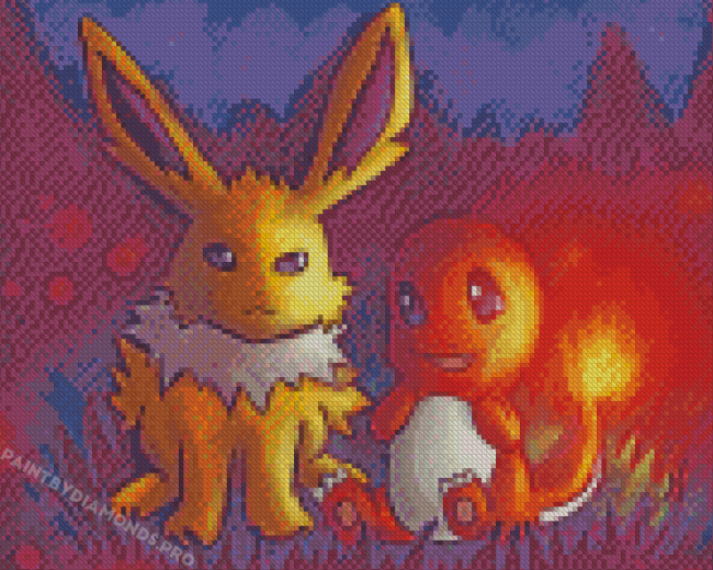 Pokemon Jolteon Diamond Painting