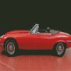 Red Classic Car Jaguar Diamond Paintings