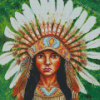 Red Indian Headdress Diamond Paintings