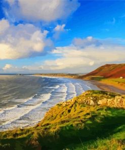 Rhossili Bay Diamond Painting