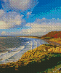 Rhossili Bay Diamond Painting