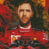 Sebastian Vettel Diamond Painting