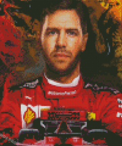 Sebastian Vettel Diamond Painting