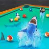 Shark In Billiard Pool Hall Diamond Paintings