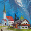 Vintage Alpine Village Diamond Painting