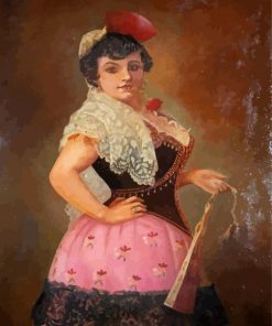 Vintage Spanish Lady Diamond Paintings