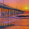 Virginia Beach At Sunset Diamond Paintings