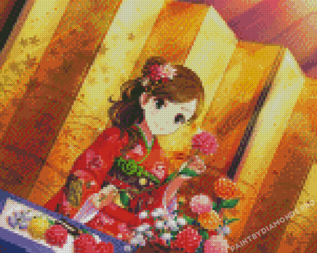 Yamato Nadeshiko Anime Girl Diamond Paintings