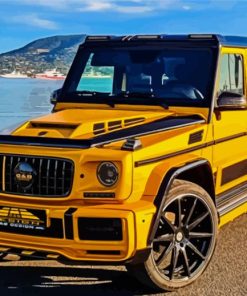 Yellow G Wagon Diamond Paintings