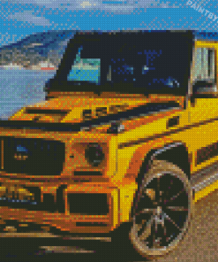 Yellow G Wagon Diamond Paintings