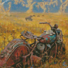 Abandoned Old Motorcycle Diamond Painting