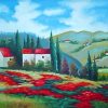 Abstract Tuscan Scene Diamond Painting