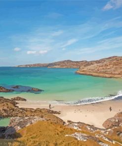 Achmelvich Beach In Scotland Diamond Painting