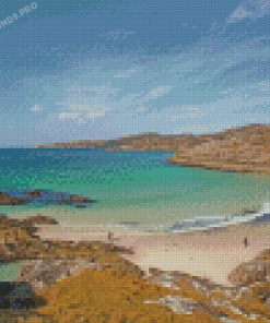 Achmelvich Beach In Scotland Diamond Painting