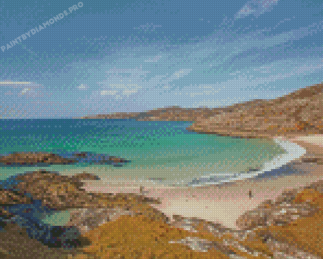 Achmelvich Beach In Scotland Diamond Painting