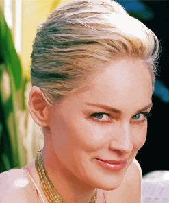 Actress Sharon Stone Diamond Painting