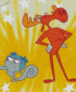 Adventures Of Rocky And Bullwinkle J Moose Diamond Painting