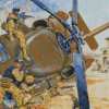 Aesthetic Black Hawk Down Diamond Paintings