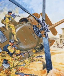 Aesthetic Black Hawk Down Diamond Paintings