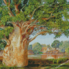 African Boabab Tree Marianne North Diamond Painting