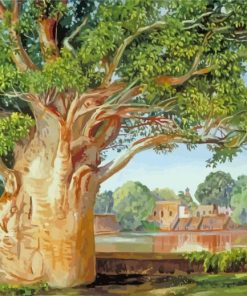 African Boabab Tree Marianne North Diamond Painting