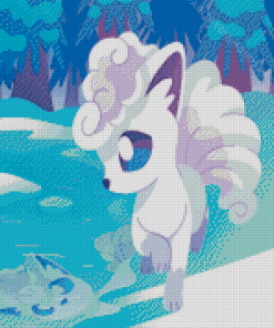 Alolan Vulpix Diamond Painting