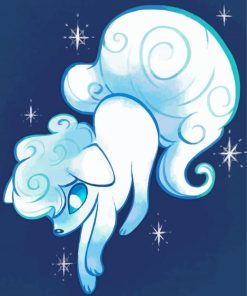 Alolan Vulpix Ninetales Pokemon Diamond Painting