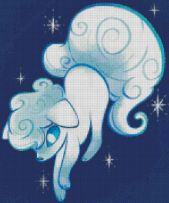 Alolan Vulpix Ninetales Pokemon Diamond Painting