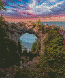 Arch Roc Mackinac Diamond Painting