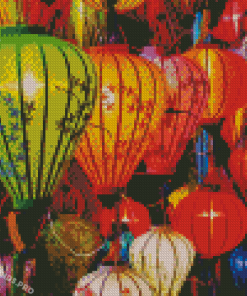 Asian Lanterns Diamond Painting