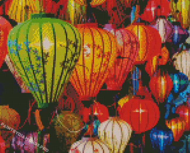 Asian Lanterns Diamond Painting