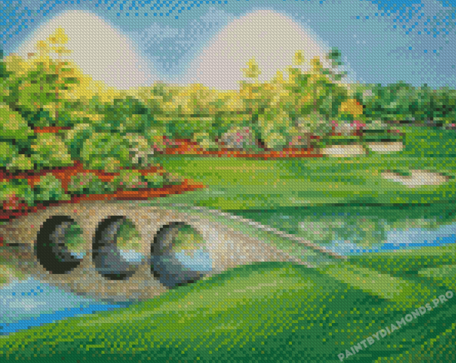 Augusta Golf Course Landscapes Diamond Paintings