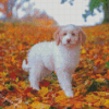 Autumn Golden Retriever Puppy Diamond Painting