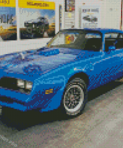 Blue Trans AM Art Diamond Paintings