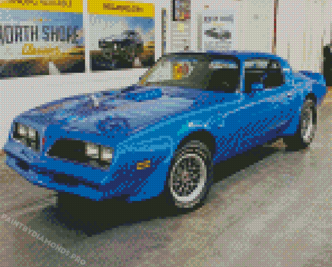 Blue Trans AM Art Diamond Paintings